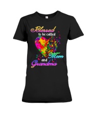 Blessed To Be Called Mom And Grandma Premium Fit Ladies Tee tile