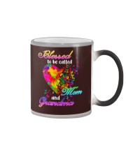Blessed To Be Called Mom And Grandma Color Changing Mug tile