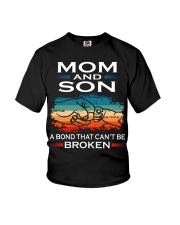 Mom And Son A Bond That Can't Be Broken Youth T-Shirt tile