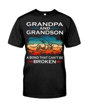 Grandpa And Grandson Can't Be Broken Classic T-Shirt front
