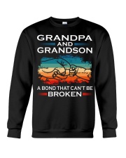 Grandpa And Grandson Can't Be Broken Crewneck Sweatshirt tile