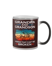 Grandpa And Grandson Can't Be Broken Color Changing Mug tile