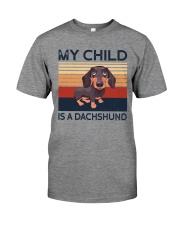 My Child Is A Dachshund Premium Fit Mens Tee tile