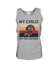 My Child Is A Dachshund Unisex Tank tile
