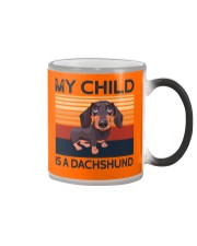 My Child Is A Dachshund Color Changing Mug tile