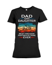 Dad and Daughter Partner In Crime Ever Premium Fit Ladies Tee tile