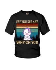 Eff You See Kay Why Oh You Unicorn Lover Youth T-Shirt tile