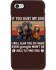 If You Hurt My Dachshund Phone Case tile