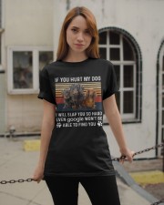 If You Hurt My Dachshund Classic T-Shirt apparel-classic-tshirt-lifestyle-19