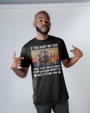 If You Hurt My Dachshund Classic T-Shirt apparel-classic-tshirt-lifestyle-front-32