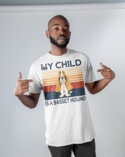My Child Is A Basset Hound Classic T-Shirt apparel-classic-tshirt-lifestyle-front-32