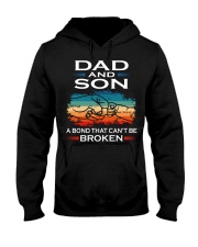 Dad And Son A Bond That Can't Be Broken Hooded Sweatshirt tile