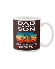 Dad And Son A Bond That Can't Be Broken Mug tile