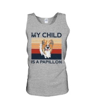 My Child Is A Papillon Unisex Tank tile