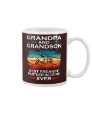 Grandpa And Grandson Partner In Crime Ever Mug tile