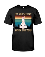 Eff You See Kay Why Oh You Llama Lover Premium Fit Mens Tee tile