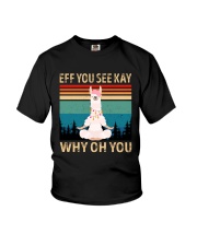 Eff You See Kay Why Oh You Llama Lover Youth T-Shirt tile