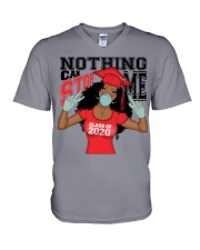 Nothing Can Stop Me Red V-Neck T-Shirt tile