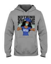 Nothing Can Stop Me Blue Hooded Sweatshirt tile