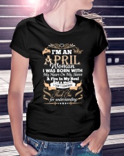 I'm an April woman Ladies T-Shirt lifestyle-women-crewneck-front-7