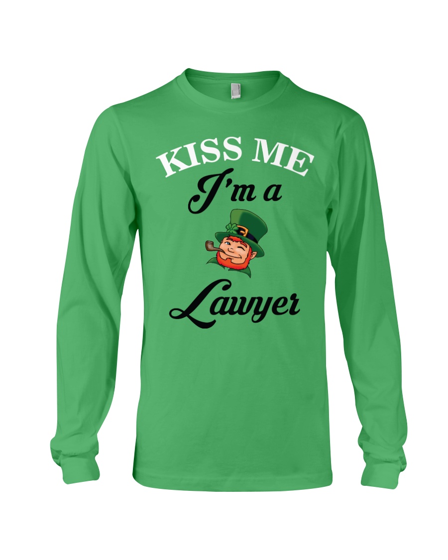 Kiss Me I'm A Lawyer Long Sleeve Tee