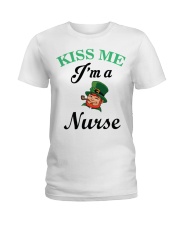 Kiss Me I Am A Nurse Ladies T-Shirt thumbnail