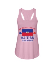 World coolest haitian grandma Ladies Flowy Tank front