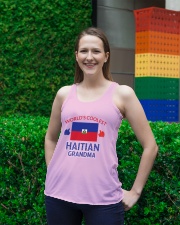 World coolest haitian grandma Ladies Flowy Tank lifestyle-bellaflowy-tank-front-2