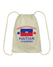 World coolest haitian grandma Drawstring Bag thumbnail