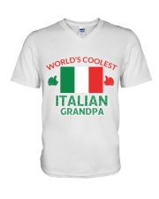 World coolest Italian Granpa V-Neck T-Shirt thumbnail