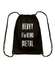 Heavy fking metal Drawstring Bag thumbnail