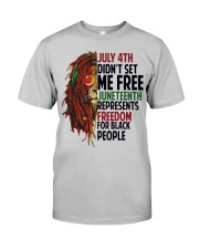 Justice for George Floyd July 4th Lion Classic T-Shirt front