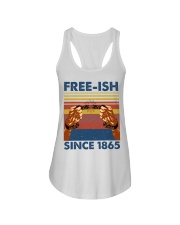 Justice for George Floyd Freeish since 1865 Ladies Flowy Tank tile