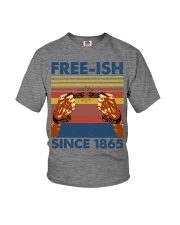 Justice for George Floyd Freeish since 1865 Youth T-Shirt tile