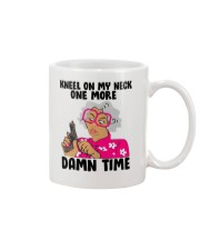 Justice for George Floyd Kneel on my neck Mug tile