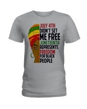 Justice for George Floyd July 4th Women Ladies T-Shirt thumbnail