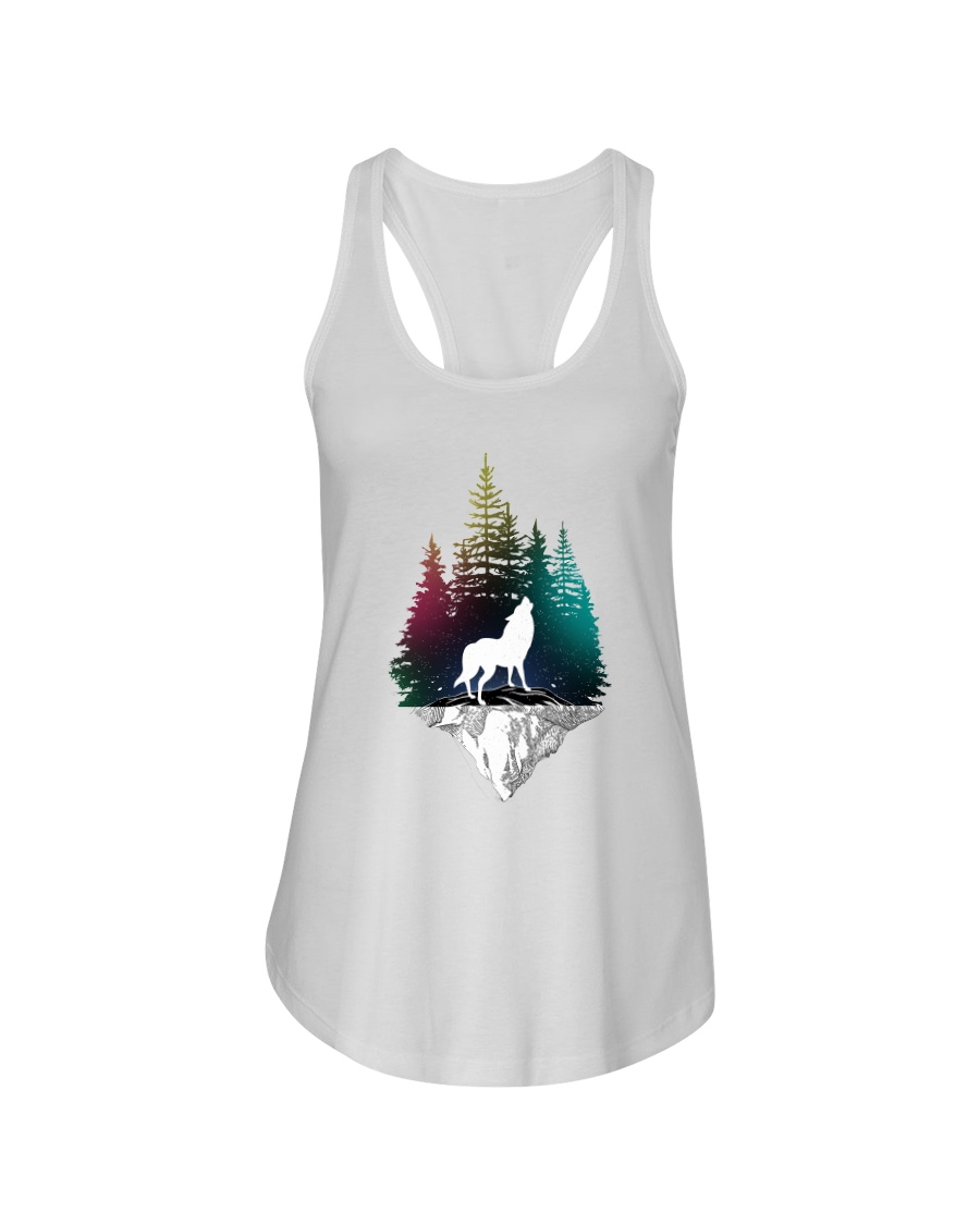 lone wolf Ladies Flowy Tank