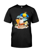 Pug Beach 2405 Classic T-Shirt thumbnail