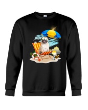 Pug Beach 2405 Crewneck Sweatshirt thumbnail