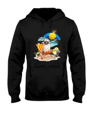 Pug Beach 2405 Hooded Sweatshirt thumbnail