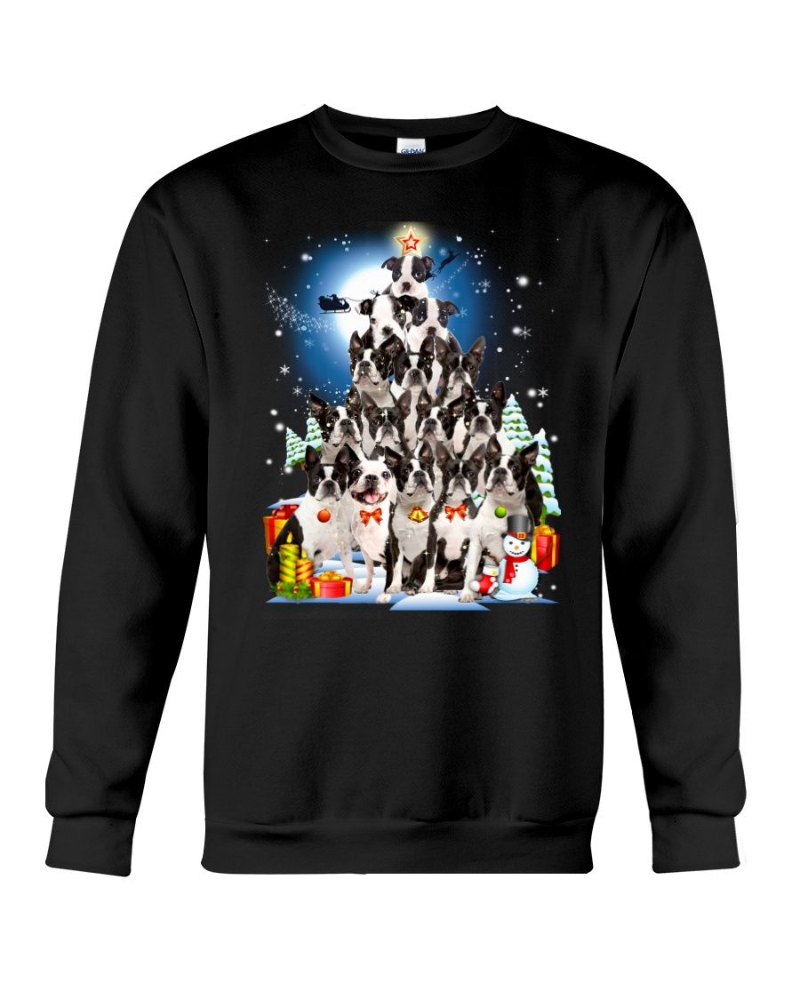 GAEA - Boston Terrier Pine - 1410 - 87 Crewneck Sweatshirt