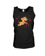 Golden Retriever Cupid Unisex Tank thumbnail