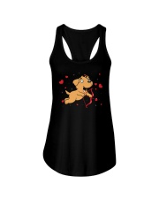 Golden Retriever Cupid Ladies Flowy Tank thumbnail
