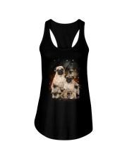 GAEA - Pug Happy Family 1904 Ladies Flowy Tank thumbnail