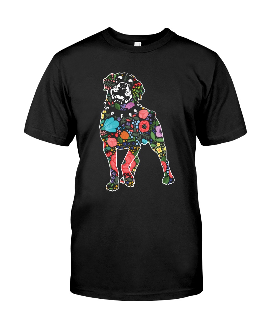 Rottweiler Flower Classic T-Shirt