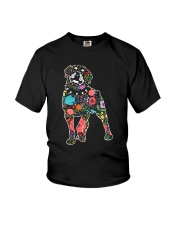Rottweiler Flower Youth T-Shirt thumbnail