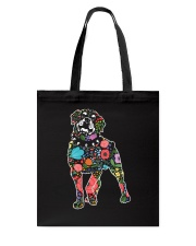 Rottweiler Flower Tote Bag thumbnail