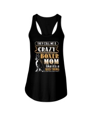 Boxer Crazy Mom Ladies Flowy Tank thumbnail