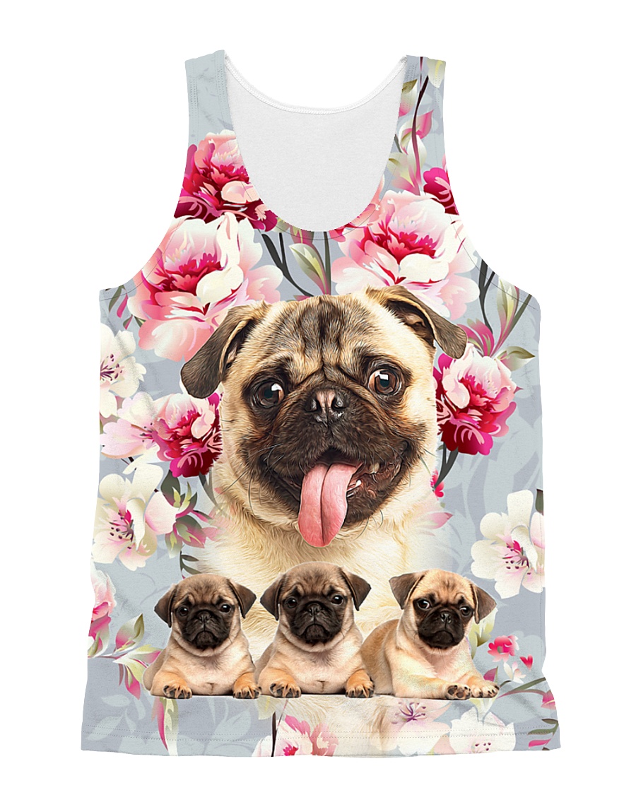 Rottweiler Flower 2304 All-over Unisex Tank