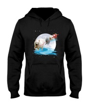 GAEA - Japanese Spitz Santa - 1111 - 05 Hooded Sweatshirt front